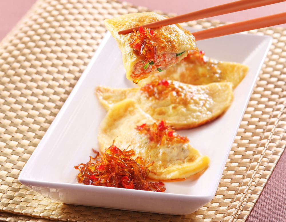 PanFried Egg Dumplings with XO Sauce Recipes Lee Kum Kee Home